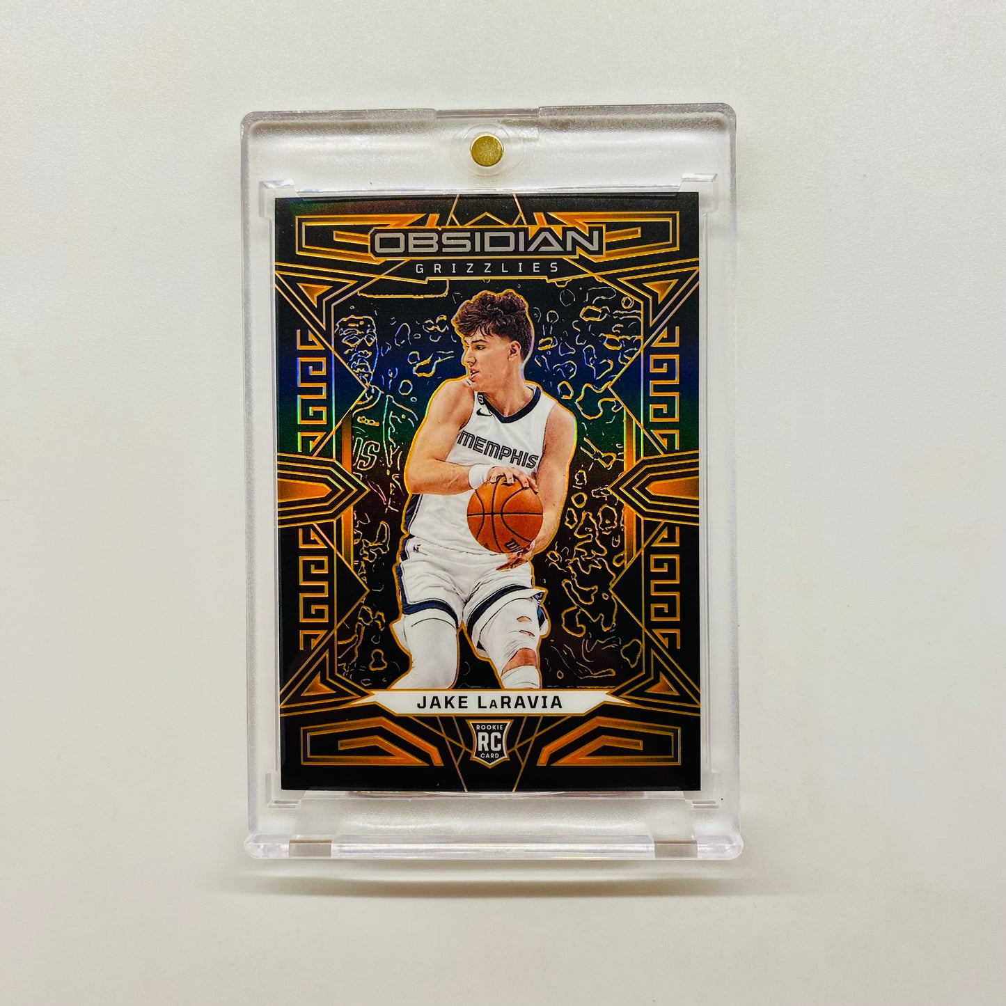 2022-23 Obsidian Jake LaRavia Rookie Orange Electric Etch 06/50