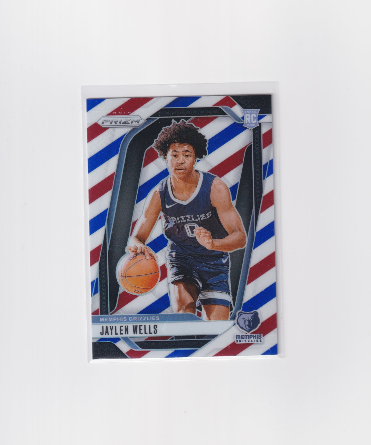 2024-25 Prizm Jaylen Wells Rookie Red White Blue