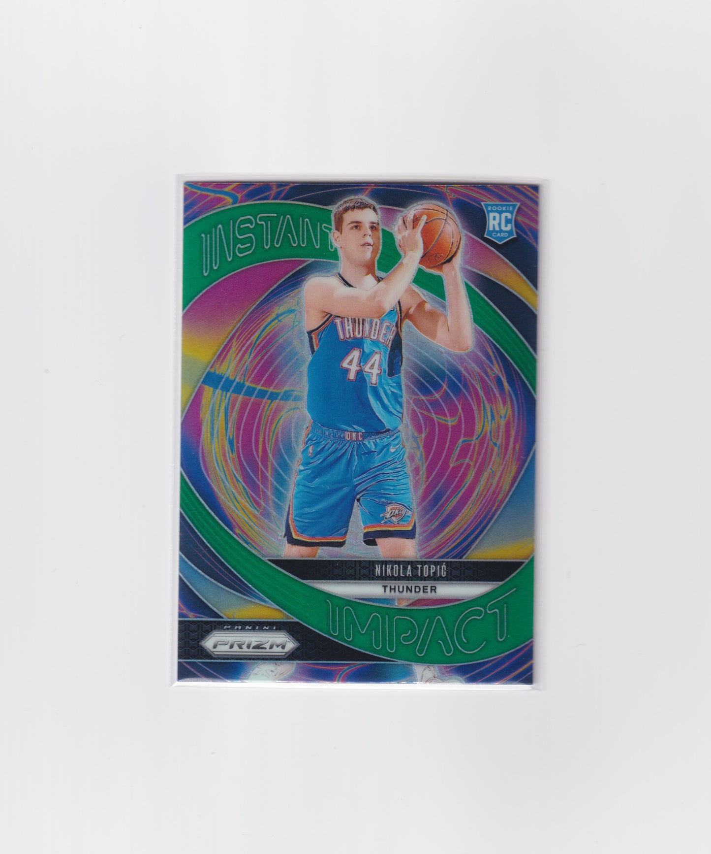 2024-25 Prizm Nikola Topic Green Instant Impact Rookie