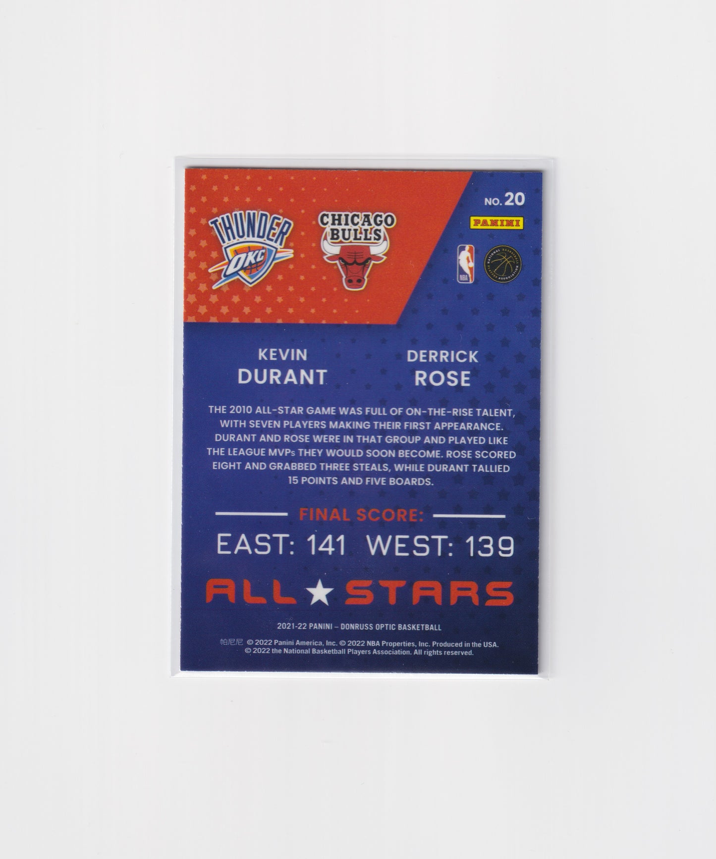 2021-22 Optic All Star Kevin Durant Derrick Rose