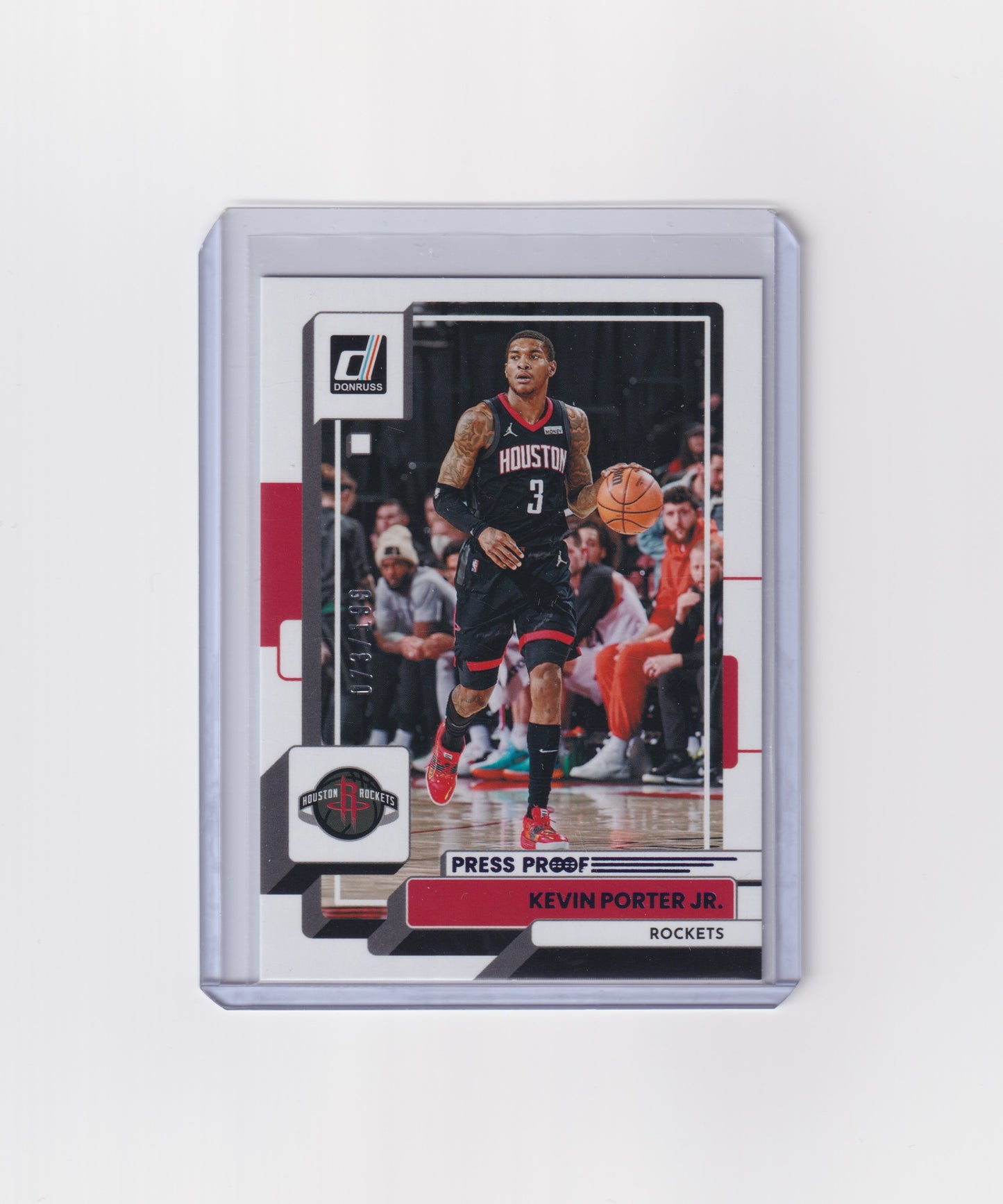 2022-23 Donruss Kevin Porter Jr Purple Press Proof 73/199