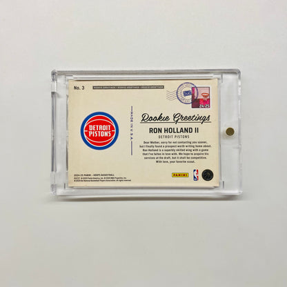 2024-25 Hoops Ron Holland II Rookie Greetings