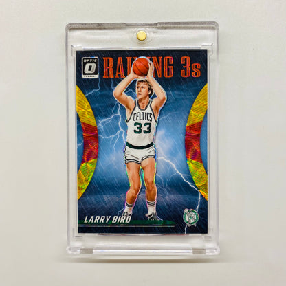 2023-24 Donruss Optic Larry Bird Raining 3s Red Gold 82/99