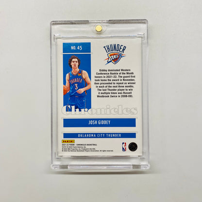 2021-22 Chronicles Josh Giddey Rookie