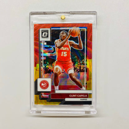 2022-23 Donruss Optic Clint Capela Red Gold 39/99