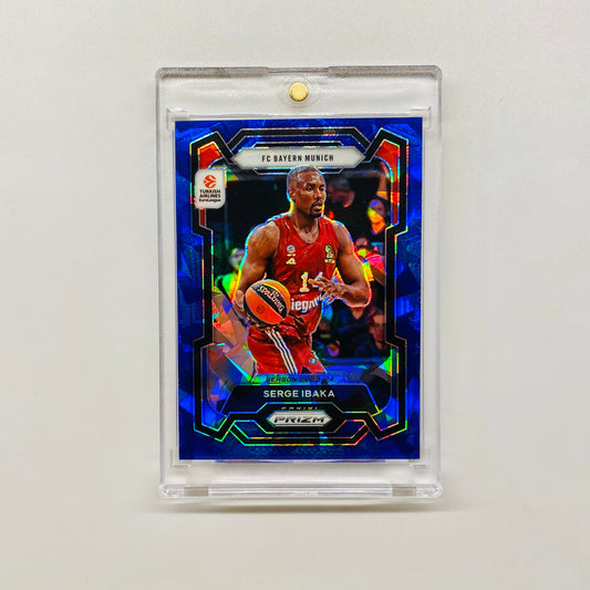 2023-24 Prizm Euroleague Serge Ibaka Blue Cracked Ice 119/125