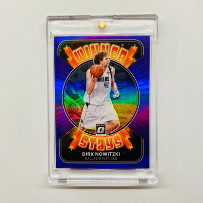 2021-22 Optic Dirk Nowitzki Winner Stays Purple
