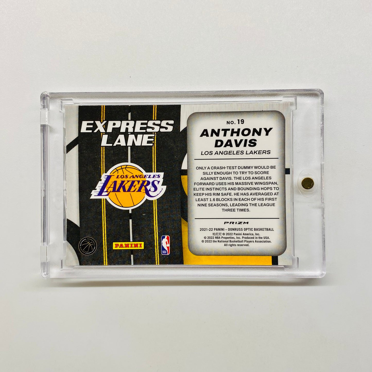 2021-22 Optic Anthony Davis Express Lane Silver