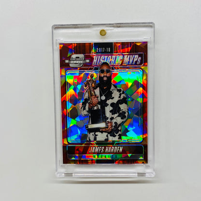 2018-19 Contenders Optic James Harden Historic MVPs Red Cracked Ice