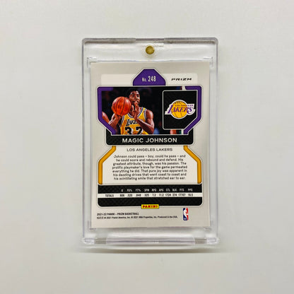 2021-22 Prizm Magic Johnson Cracked Ice