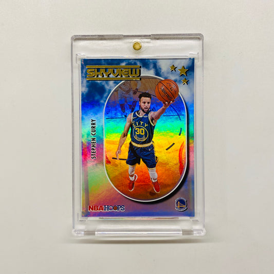 2021-22 Hoops Stephen Curry Skyview Holo