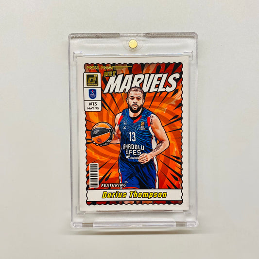 2023-24 Donruss Euroleague Darius Thompson Gold Press Proof Net Marvels