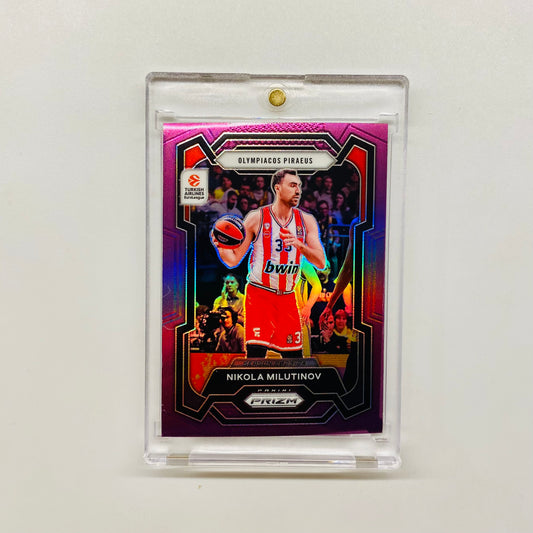 2023-24 Prizm Euroleague Nikola Milutinov Purple 58/99