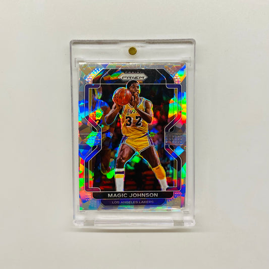 2021-22 Prizm Magic Johnson Cracked Ice