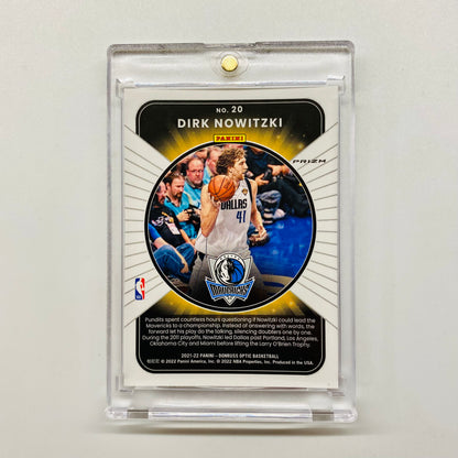 2021-22 Optic Dirk Nowitzki Winner Stays Purple