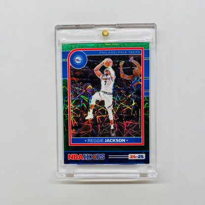 2024-25 Hoops Reggie Jackson Premium Green Lazer 21/25