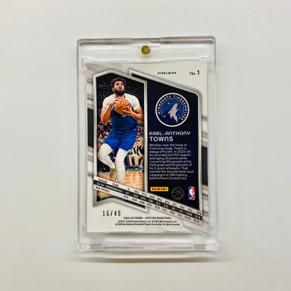 2023-24 Spectra Karl-Anthony Towns 16/49 Cracked Ice