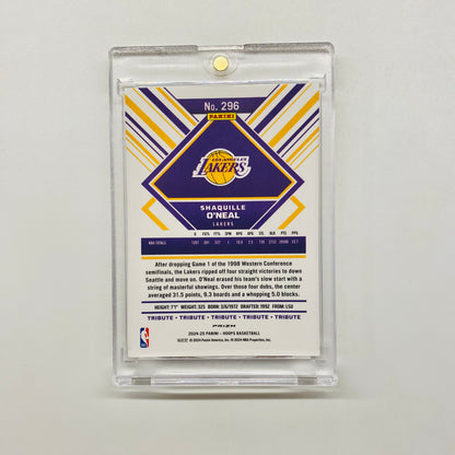 2024-25 Hoops Shaquille O'Neal Premium Tribute Silver