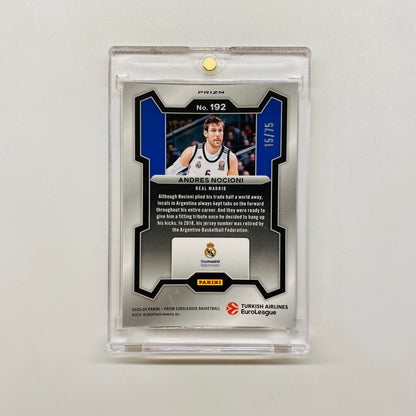 2023-24 Prizm Euroleague Andres Nocioni Red Checkerboard 15/75