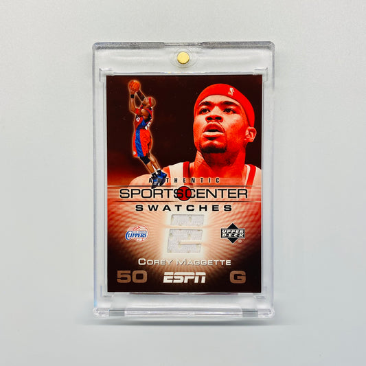 2004-05 UD Corey Maggette SportsCenter Swatches Jersey