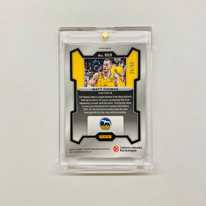 2023-24 Prizm Euroleague Matt Thomas Purple 55/99