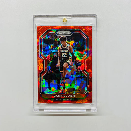 2020-21 Prizm Cam Reddish Red Cracked Ice