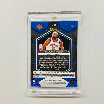 2023-24 Mosaic Precious Achiuwa International Blue 16/25