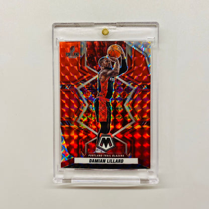 2021-22 Mosaic Damian Lillard Red Mosaic