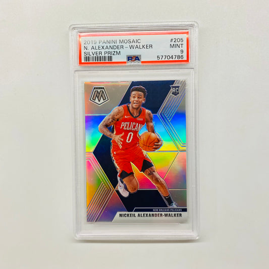 2019-20 Mosaic Nickeil-Alexander Walker Silver Rookie PSA 9