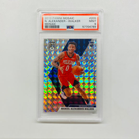 2019-20 Mosaic Nickeil-Alexander Walker Mosaic Rookie PSA 9