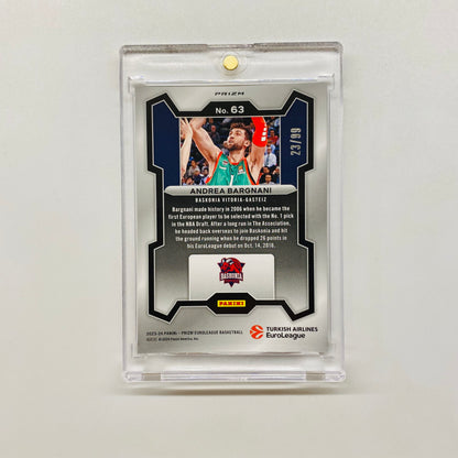 2023-24 Prizm Euroleague Andrea Bargnani Purple 23/99
