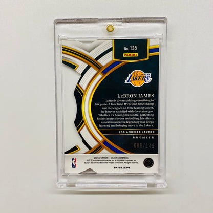 2023-24 Select Lebron James White Die Cut Premier 88/149