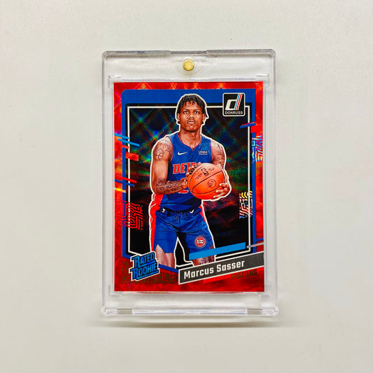 2023-24 Donruss Marcus Sasser International Red Rated Rookie