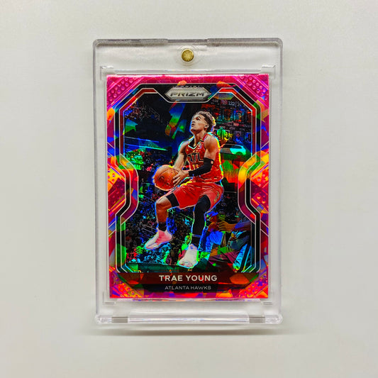 2020-21 Prizm Trae Young Pink Cracked Ice
