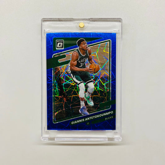 2021-22 Optic Giannis Antetokounmpo Blue Velocity