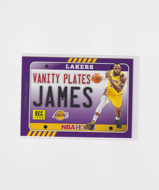 2020-21 Hoops Lebron James Vanity Plates