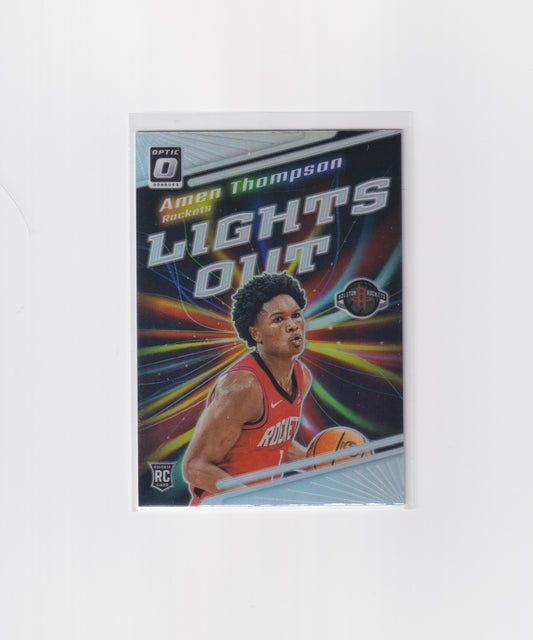 2023-24 Optic Amen Thompson Lights Out Silver Rookie