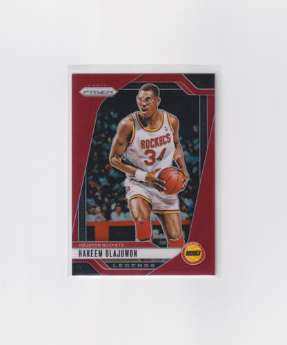 2024-25 Prizm Hakeem Olajuwon Red 34/299