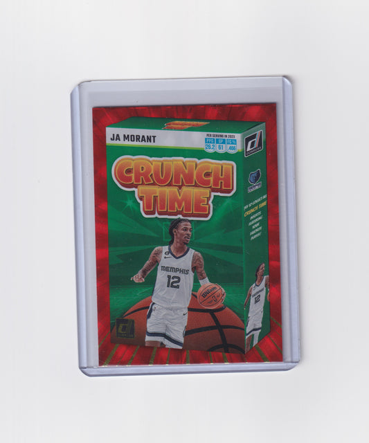 2023-24 Donruss Ja Morant Crunch Time International Red