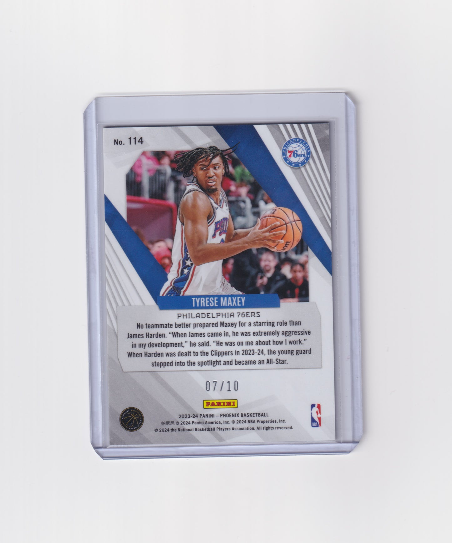 2023-24 Phoenix Tyrese Maxey Gold Scope 7/10