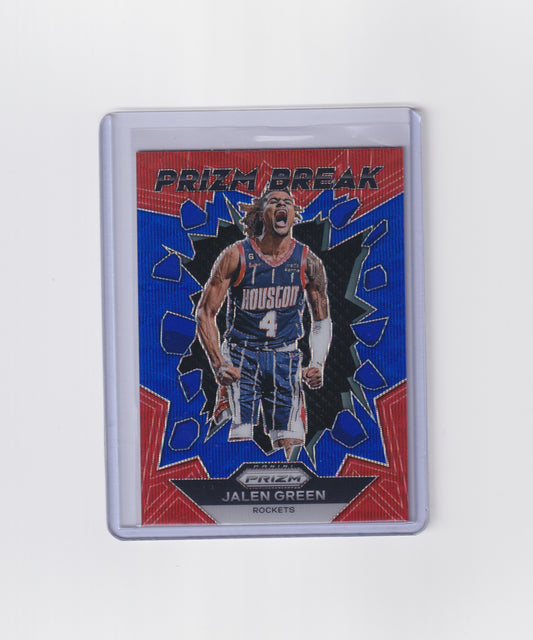 2023-24 Prizm Jalen Green Prizm Break Blue Wave