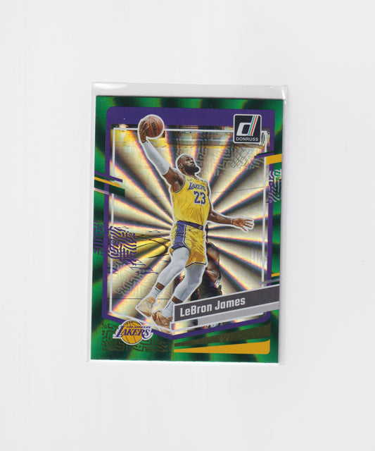 2023-24 Donruss Lebron James Green Laser