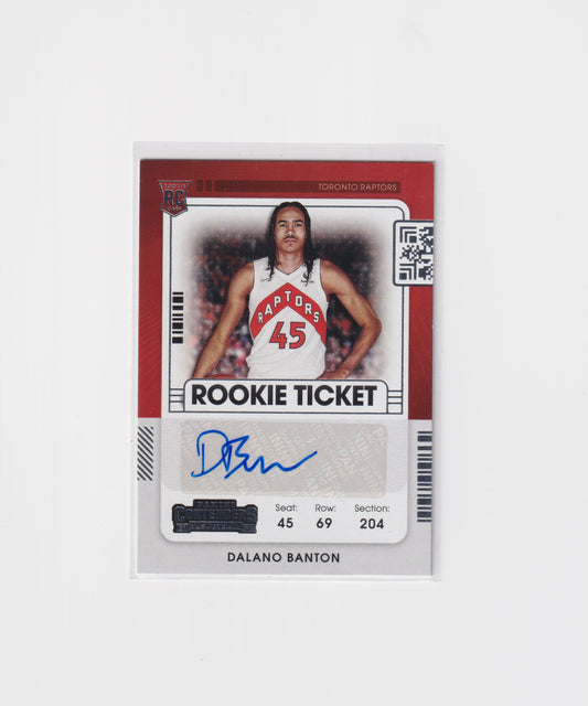 2021-22 Contenders Dalano Banton Rookie Autograph
