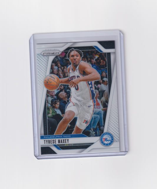 2024-25 Prizm Tyrese Maxey White 53/175