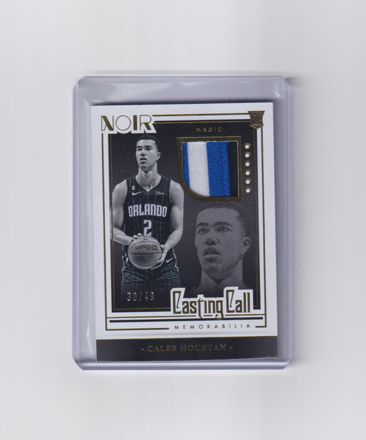 2022-23 Noir Caleb Houstan Casting Call Jersey Patch 30/49
