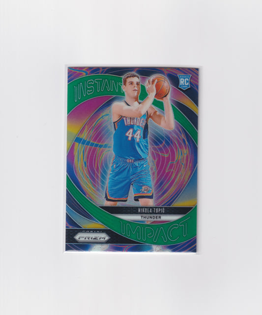 2024-25 Prizm Nikola Topic Green Instant Impact Rookie