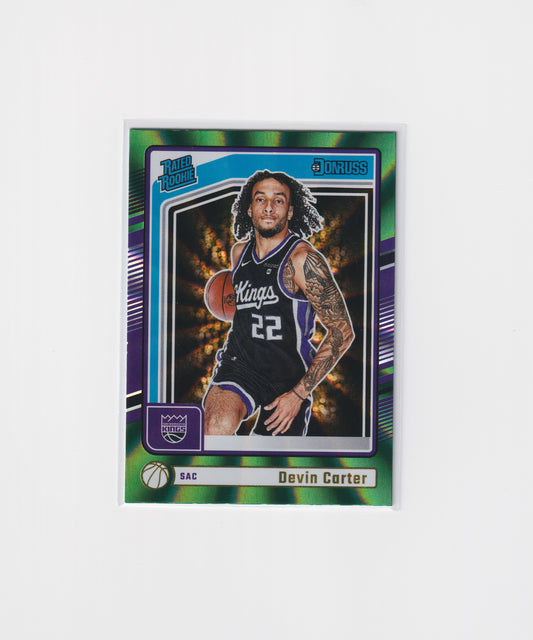 2024-25 Donruss Devin Carter Green Laser Rookie