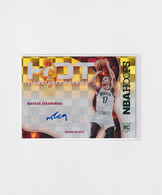 2021-22 Hoops Marcus Zegarowski Hot Signatures Rookies Autograph